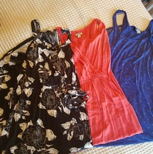 Lot 3 Maxi tank dress old navy size small